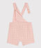 Kurze Baby-Overall in Broderie Anglaise rosa SALINE
