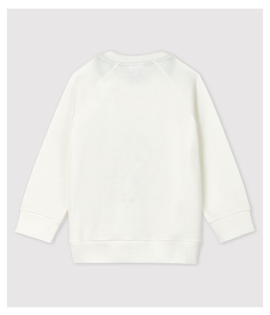 Baby-Sweatshirt aus Baumwolle. weiss MARSHMALLOW