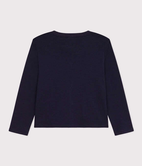 Kinder-Cardigan aus Baumwolle für Mädchen blau SMOKING