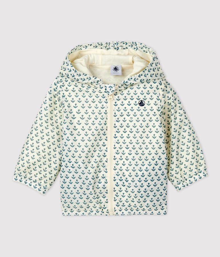 Baby-Windjacke aus recyceltem Polyester weiss AVALANCHE/ BRUT