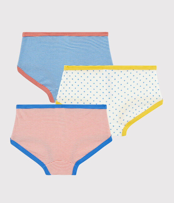 3er-Set Slips aus Bio-Baumwolle mit Ringelstreifen für Mädchen variante 1