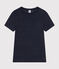 Damen-T-Shirt L'Iconique aus Leinen blau SMOKING