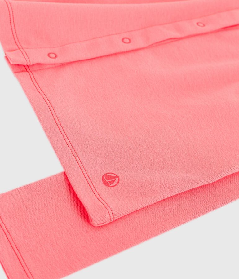 Kinder-Cardigan aus einfarbiger Baumwolle rosa