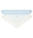 2er-Set Baby-Lätzchen/Bandana unisex aus Rippstrick