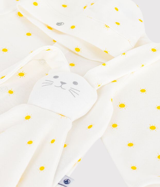 Newborn-Geschenkset aus Baumwolle mit Sonnenmotiv vielfarbig