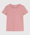T-Shirt LE DROIT aus Baumwolle mit Rundhalsausschnitt rosa PAPI/beige AVALANCHE