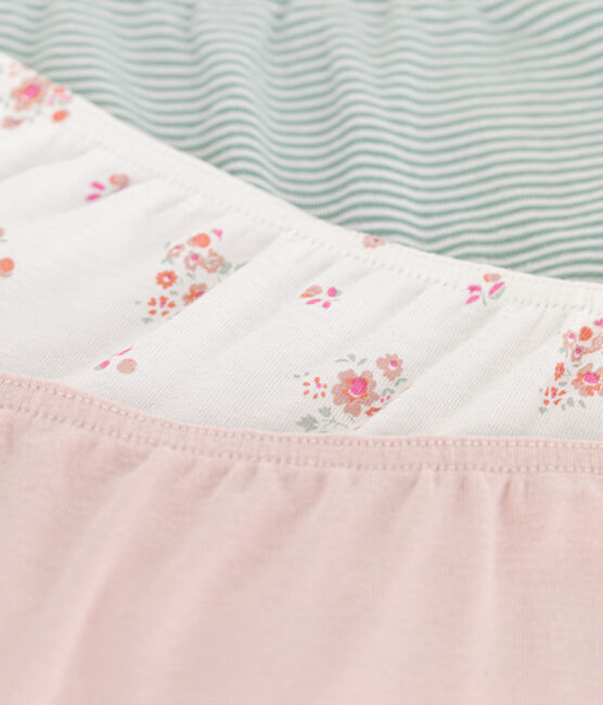 3er-Set Kinder-Shortys aus Baumwolle mit Blumenmotiv variante 1