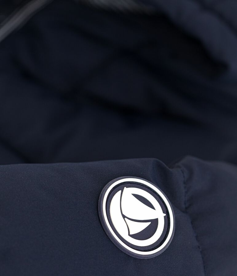 Einfarbige Kinder-Winterjacke blau