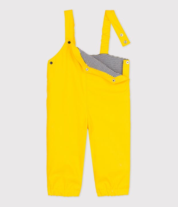 Regenhose mit Hosentr&auml;gern gelb