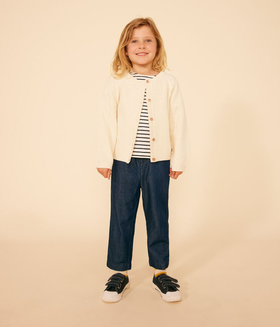 Cardigan aus Baumwolle Kinder/Mädchen naturfarben AVALANCHE