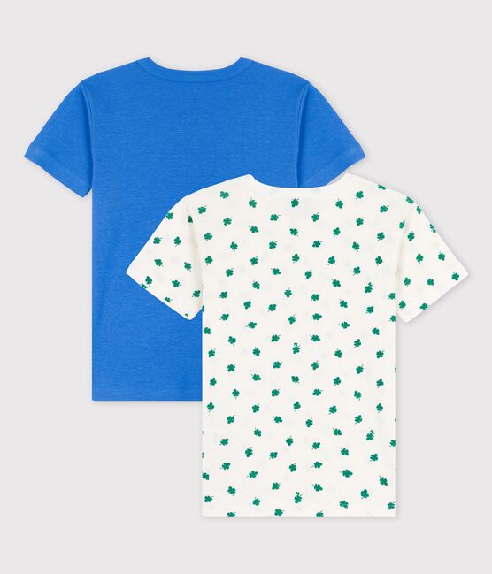 2er-Set kurzärmelige Palmen-T-Shirts aus Baumwolle für Jungen variante 1