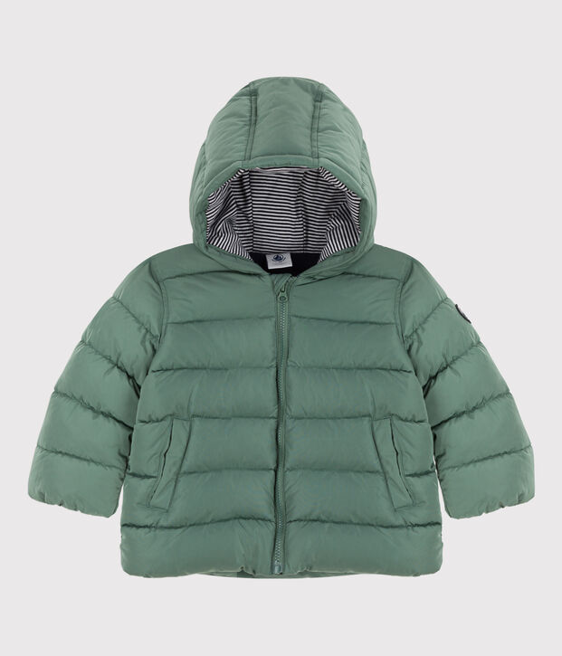 Recycelter Baby-Anorak gr&uuml;n