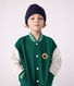 Kinder College-Jacke aus einfarbiger Baumwolle