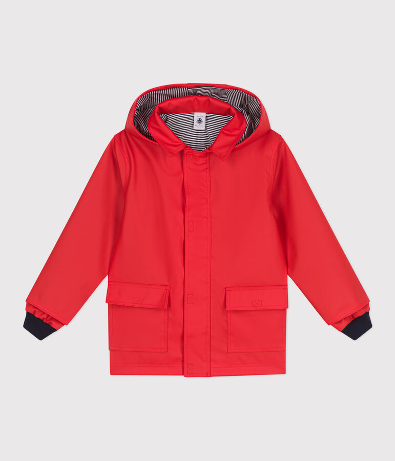 Klassische Kinder-Regenjacke f&uuml;r Jungen rot SPICY