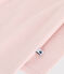 Baby-Body mit langen Beinen aus Wolle und Baumwolle rosa SALINE