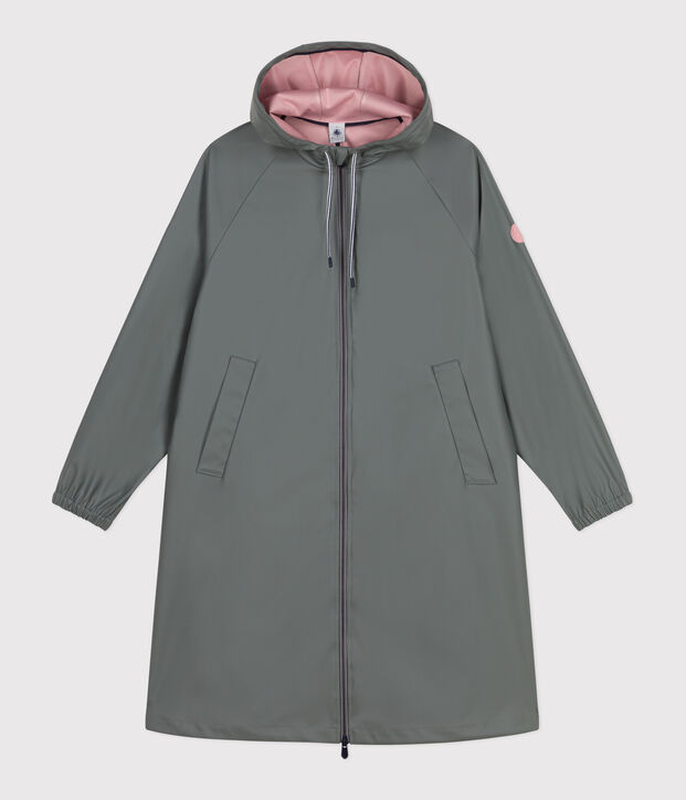 Lange Damen-Regenjacke zweifarbig THUYA