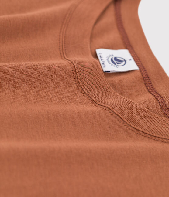 T-Shirt L’ICONIQUE aus Baumwolle mit rundem Ausschnitt für Damen braun CINA