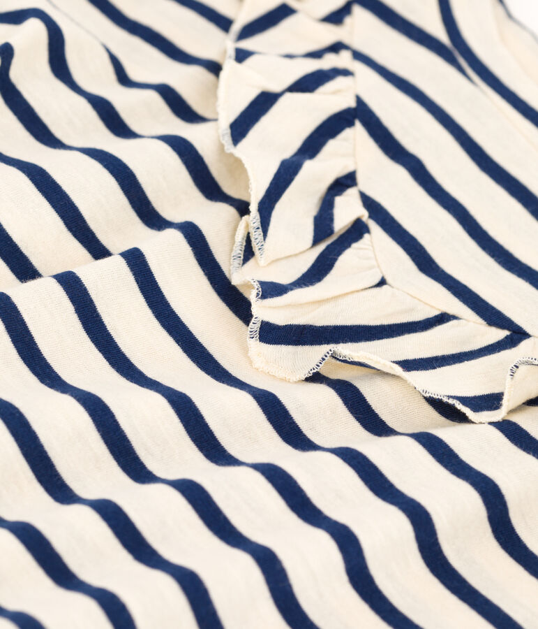 Kurz&auml;rmeliges Kinder-T-Shirt aus Baumwolle f&uuml;r M&auml;dchen weiss AVALANCHE/ MEDIEVAL