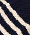 Irischer Damenpullover aus Baumwolle mit Streifen blau SMOKING/ AVALANCHE