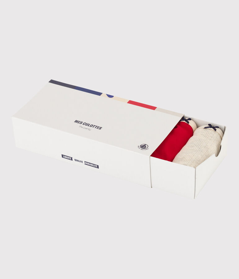 5er-Set Slips aus Baumwolle f&uuml;r Damen vielfarbig