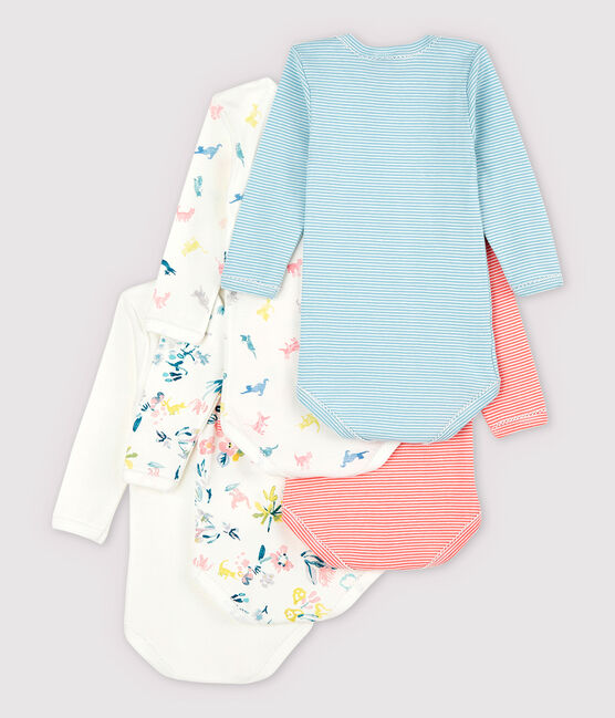 5er-Set langärmelige Baby-Bodys für Mädchen variante 1