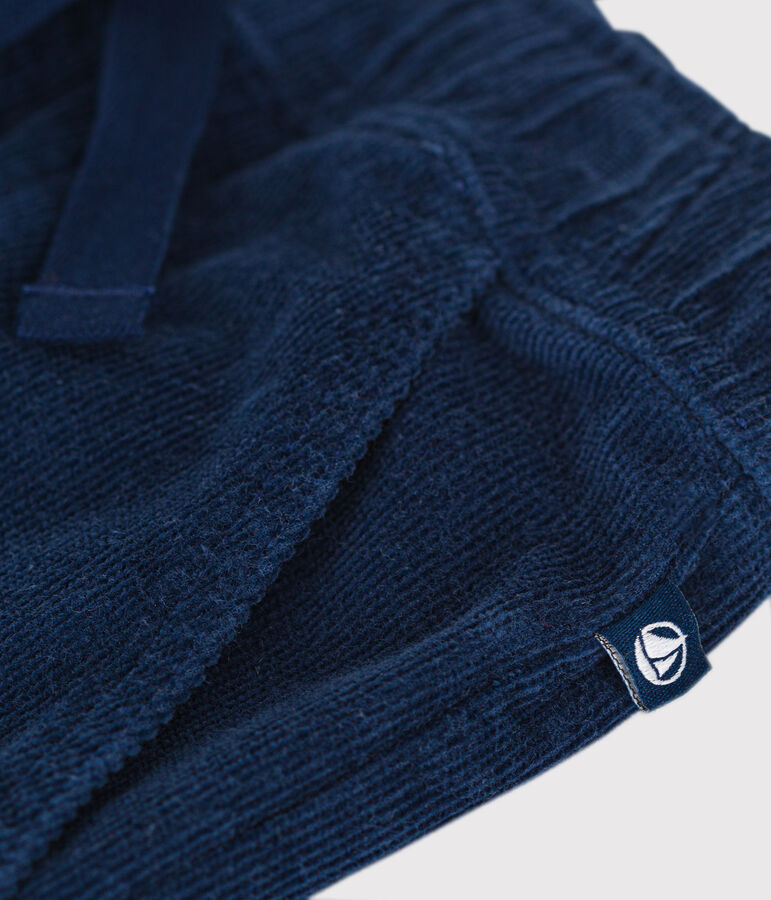 Kinder-Hose mit geradem Schnitt aus Fein-Cord f&uuml;r Jungen blau