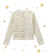 Mädchen Cardigan im Materialmix