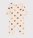 Babypyjama ohne Füße aus Baumwolle mit Herzmotiv