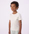 Kurzärmeliges T-Shirt für Jungen weiss MARSHMALLOW