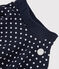 Kinderrock aus Molton für Mädchen blau SMOKING/weiss MARSHMALLOW