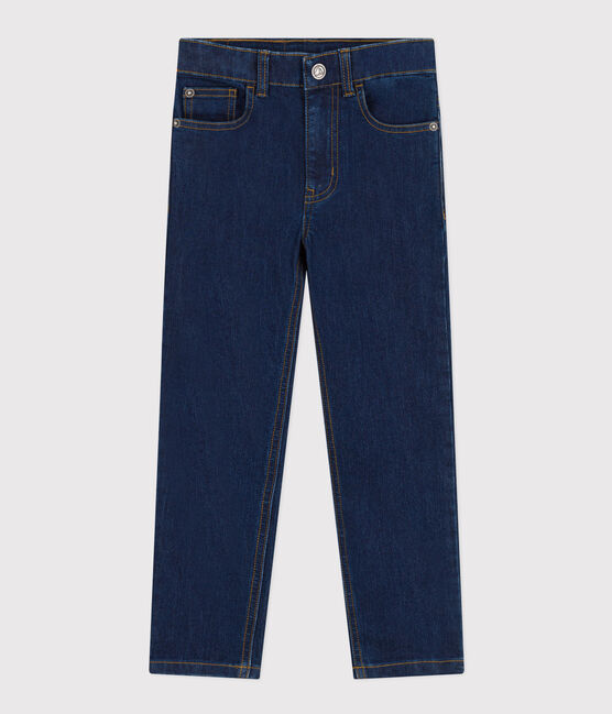 Gerade geschnittene Hose aus Denim für Kinder/Jungen blau DENIM BRUT