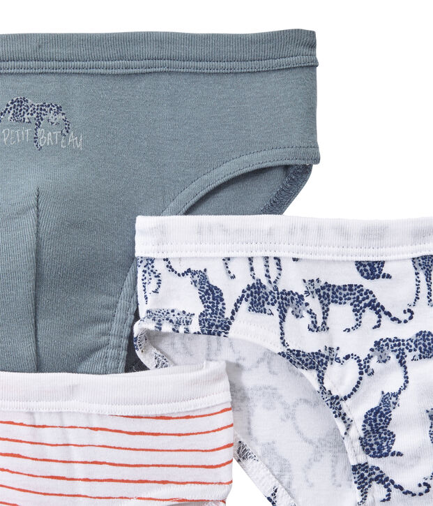 Jungen-Slips im 3er-Set weiss