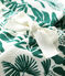 Baby-Hose aus Molton mit Pflanzenmuster weiss MARSHMALLOW/grün GAZON
