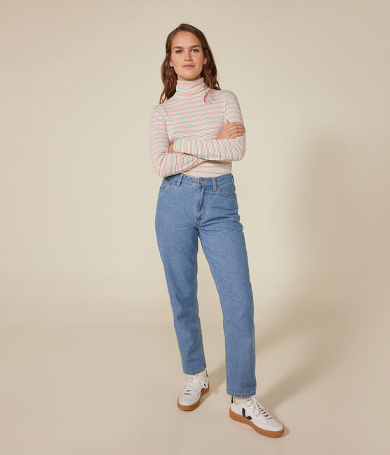 Damen-Rollkragenshirt "L'Iconique" aus Baumwolle weiss AVALANCHE/ MULTICO