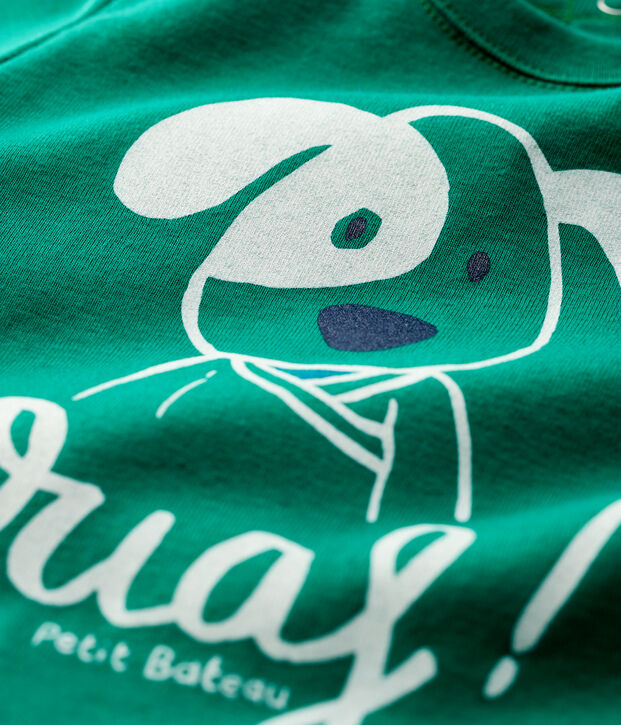 Baby-T-Shirt aus Baumwolle. gr&uuml;n