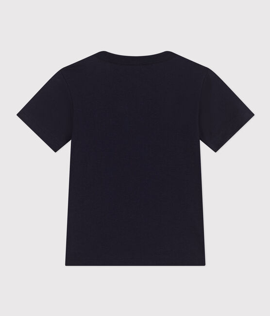 Jungen-T-Shirt aus leichtem Jerseystoff blau SMOKING