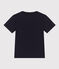 Jungen-T-Shirt aus leichtem Jerseystoff blau SMOKING