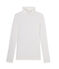 Damen-Unterziehpullover aus leichter Baumwolle weiss Lait