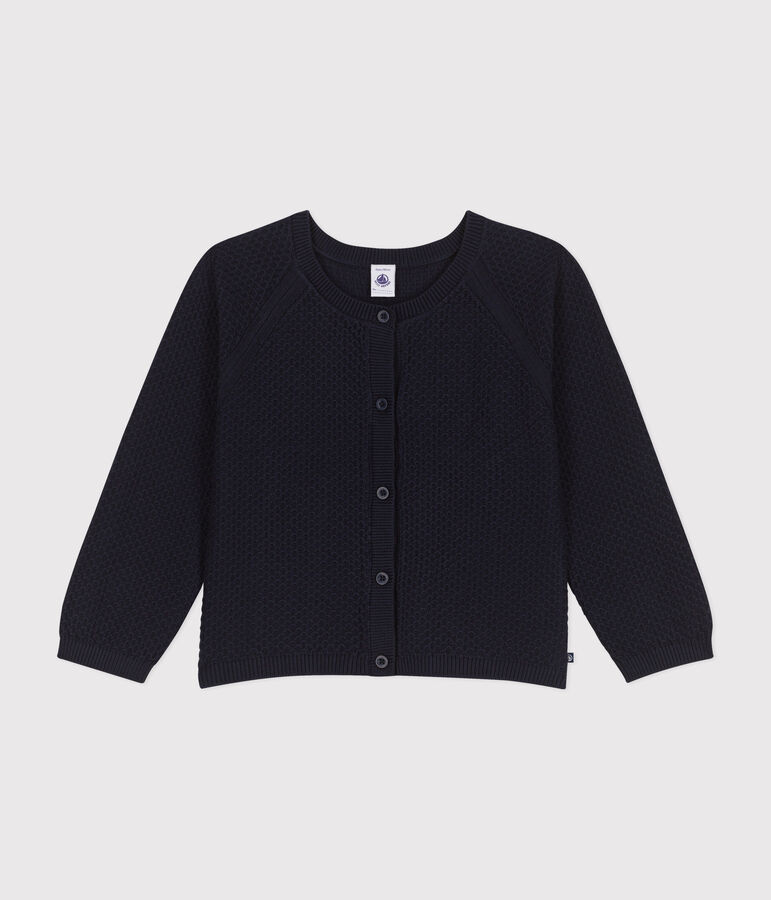 Cardigan aus Baumwolle Kinder/M&auml;dchen blau