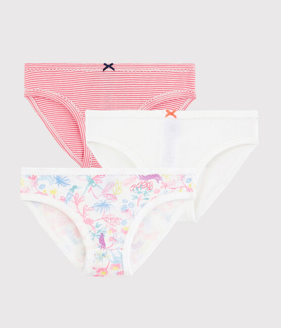 3er-Set Unterhosen mit Dschugel-Motiv für Mädchen variante 1
