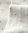 Gepunktete Baby-Strumpfhose für Mädchen weiss MARSHMALLOW/grau ARGENT