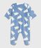 Baby Fleece-Pyjama zum Überziehen mit Bär-Motiv  BEACH/ MILK