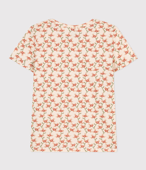Damen-T-Shirt LE DROIT aus Baumwolle mit Rundhalsausschnitt weiss AVALANCHE/ MULTICO