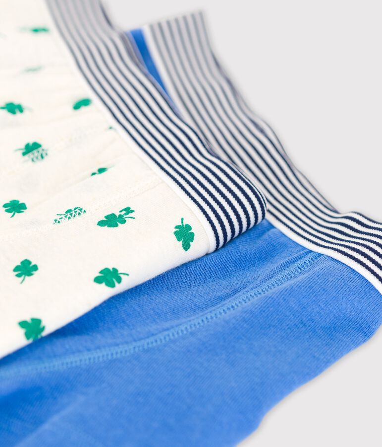 2er-Set Boxershorts aus Baumwolle und Leinen mit Dschungelmotiv f&uuml;r Jungen vielfarbig