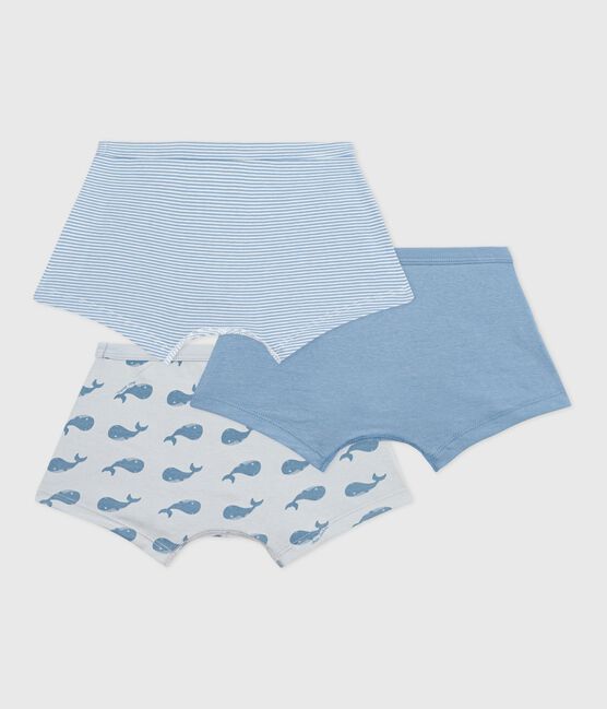 Set Kinder-Boxershorts mit überzogenem Bund aus Baumwolle mit Walmotiv variante 1