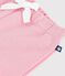 Baby-Jogginghose aus einfarbiger Baumwolle rosa