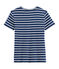 Ikonisches Damen-T-Shirt blau/weiss