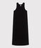 Damen Tanktop-Kleid in Midilänge aus Baumwolle schwarz BLACK