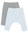 Zwei Unisex Baby Leggings aus angerautem 1x1 Rippstrick in Uni variante 1