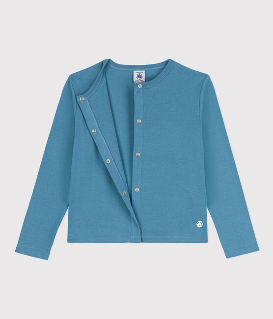 Kinder-Cardigan aus Baumwolle für Mädchen blau LAVIS